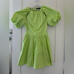 CIDER lime green dress